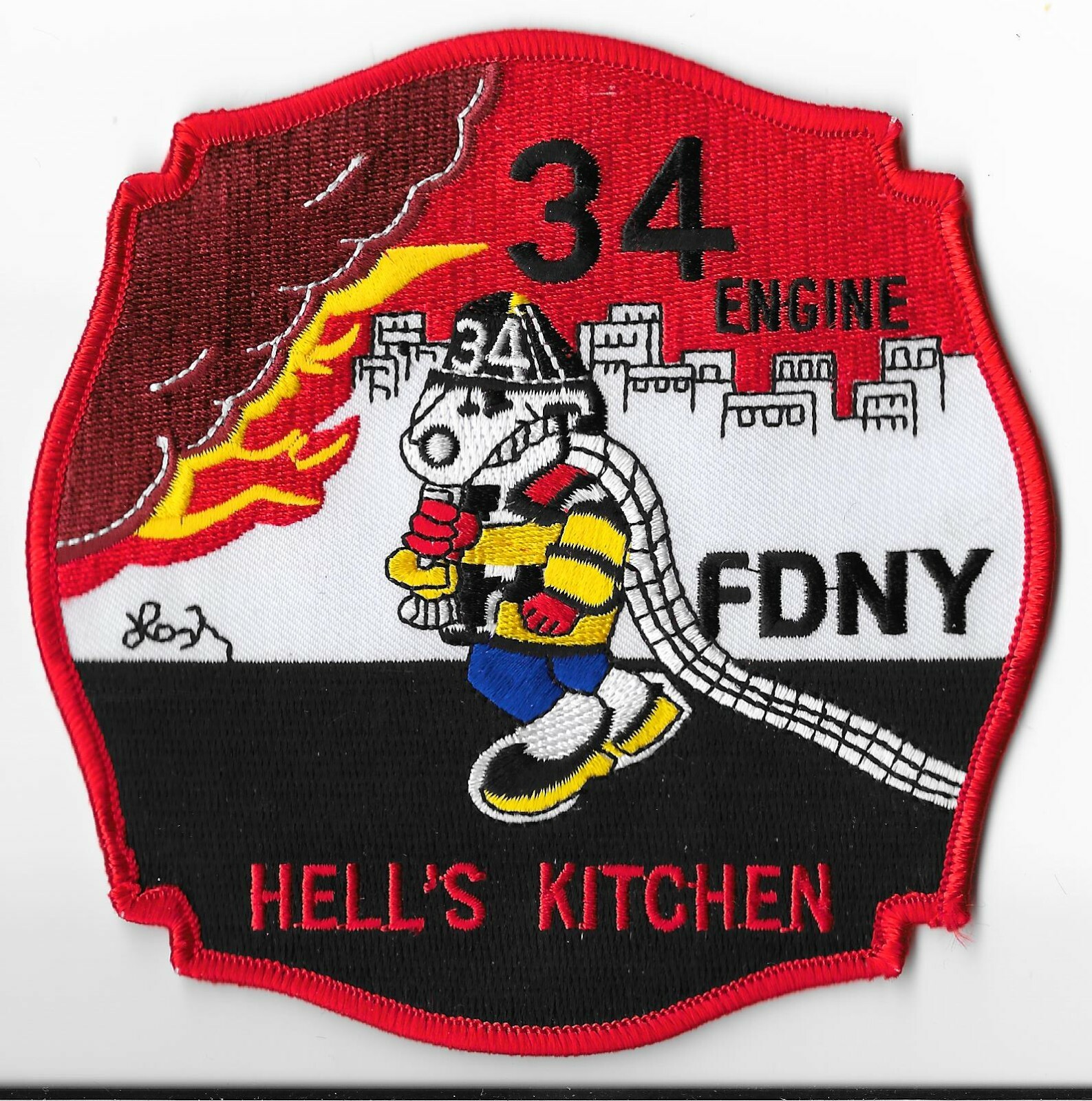 New York Fire Department (FDNY) Engine 34 "Hell's Kitchen" Patch