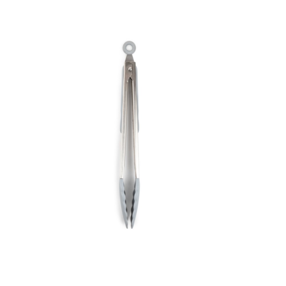 Core Kitchen AC29911 Silicone Silver Nickel Finish Locking Tong 12 L in.