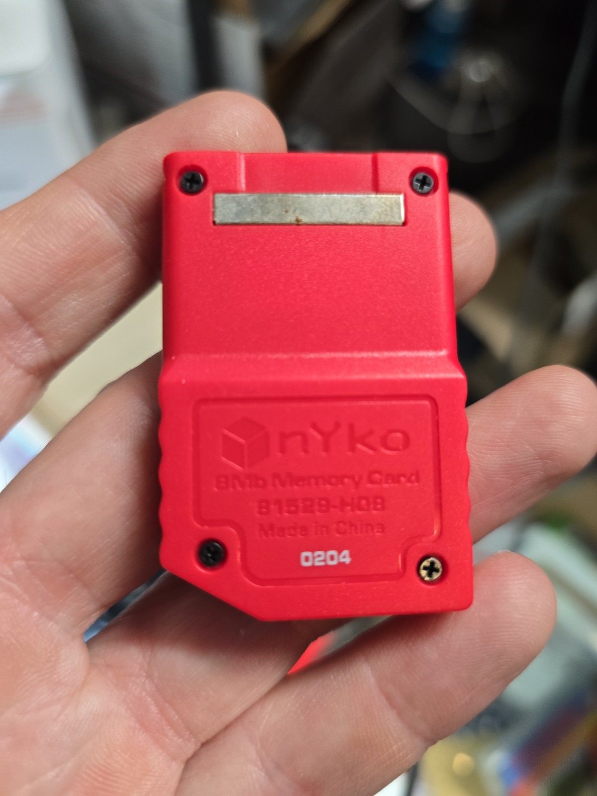 Nyko 8MB Memory Card for Nintendo GameCube Red - Tested