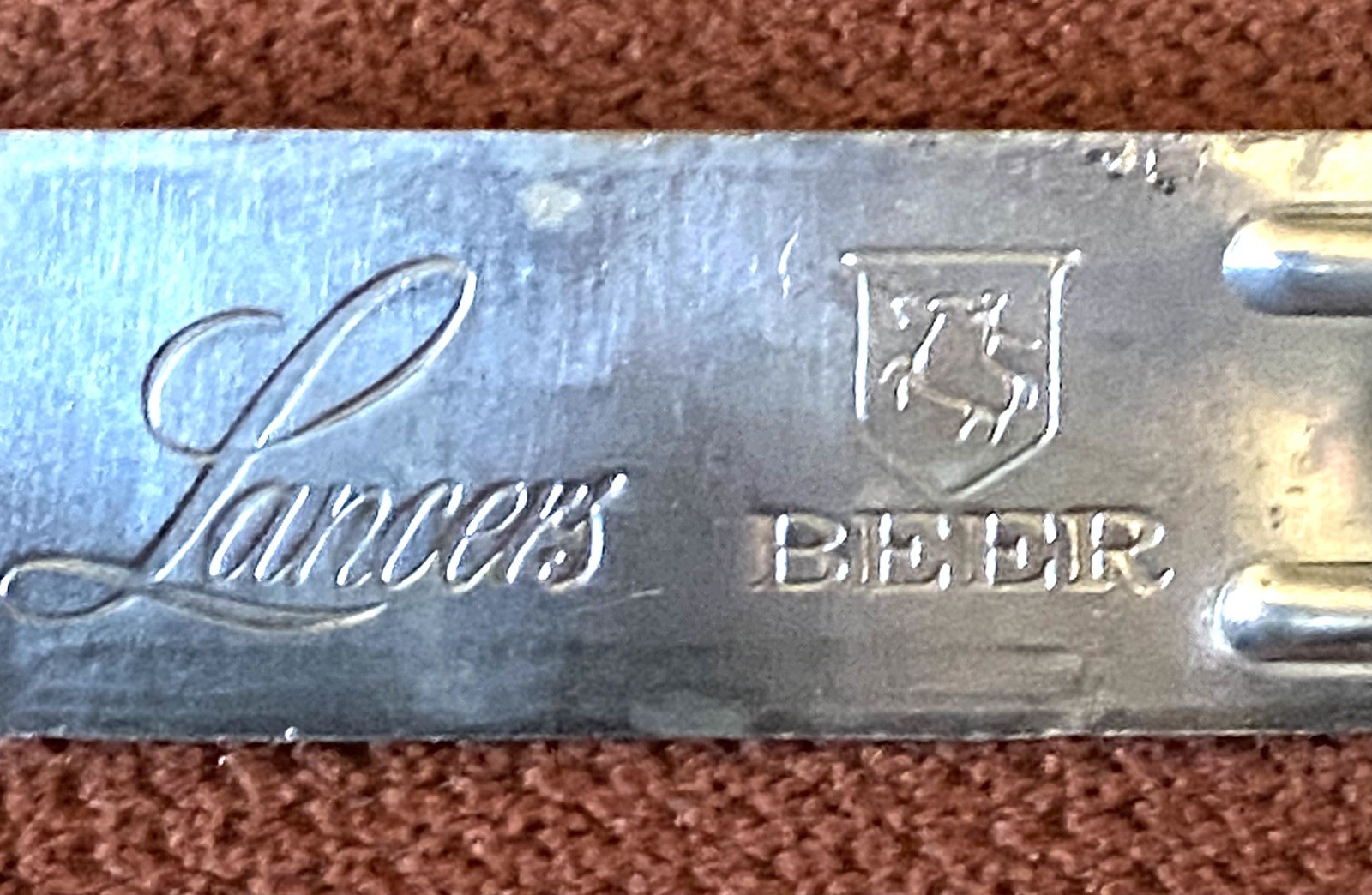 Lancers beer church key bottle opener