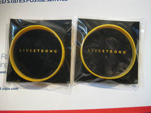 2 XXL LIVESTRONG Yellow Bracelet BAND Wristband LAF - FREE USA DELIVERY
