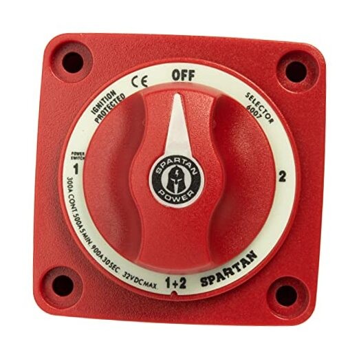 300A Battery Combiner and Selector Switch 4 300A Selector 4 Position Red