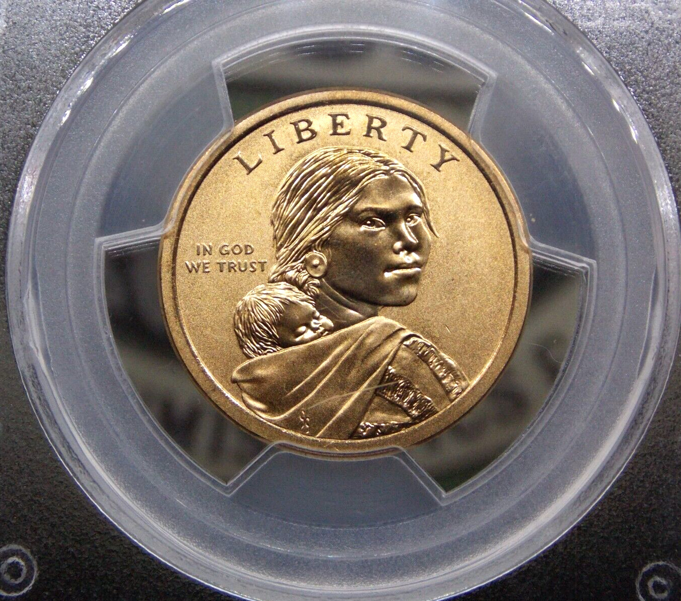 2014 "D" Native American Dollar Enhanced Position (A) $1 PCGS MS69 #VAR FS ECC&C