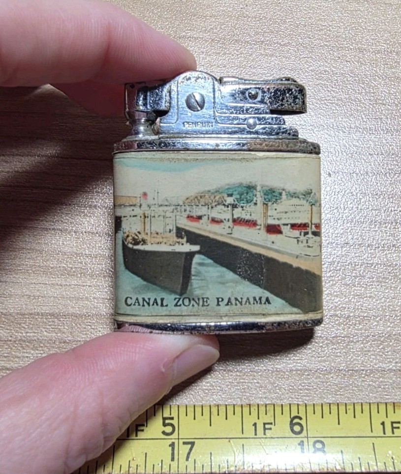 Vtg Canal Zone Panama Lighter Woman Dress