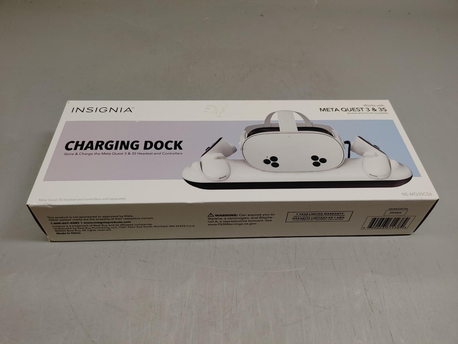 Insignia Charging Dock For Meta Quest 3/3S Headset and Controllers NS-MQ3SCS6