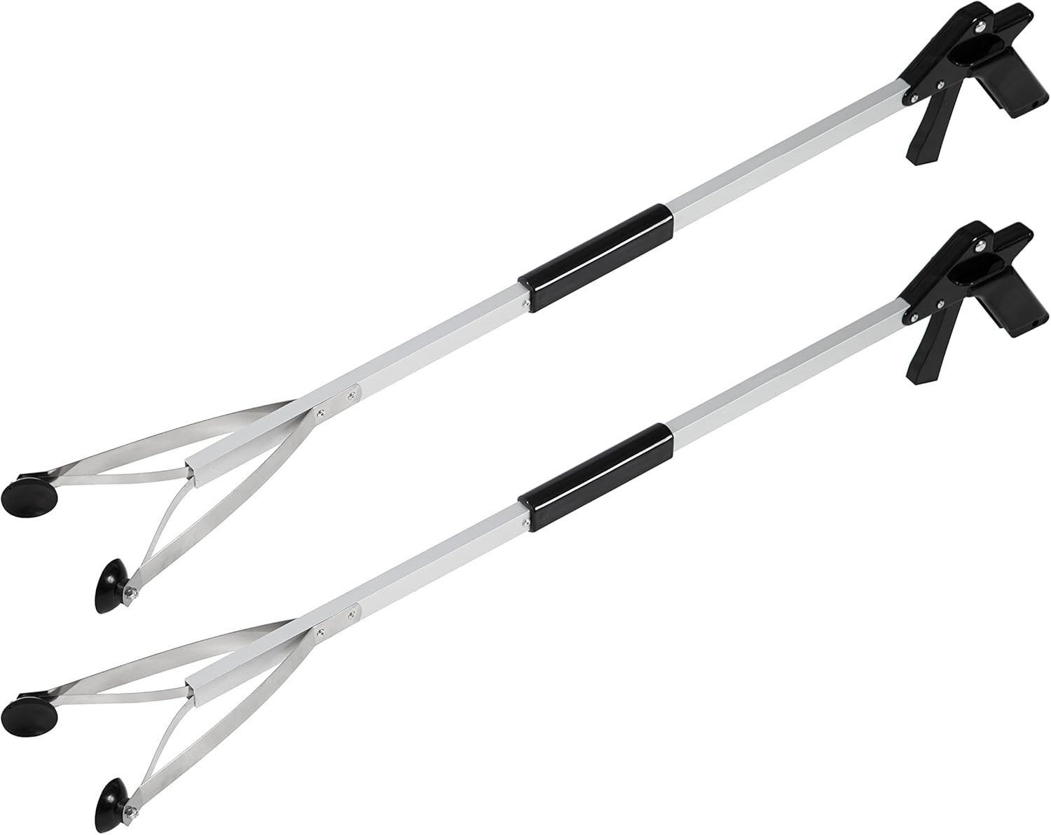 Grabber Tool 32" Suction Cup Grip Heavy Duty Aluminum-1/2Pack- Lightweight Folda