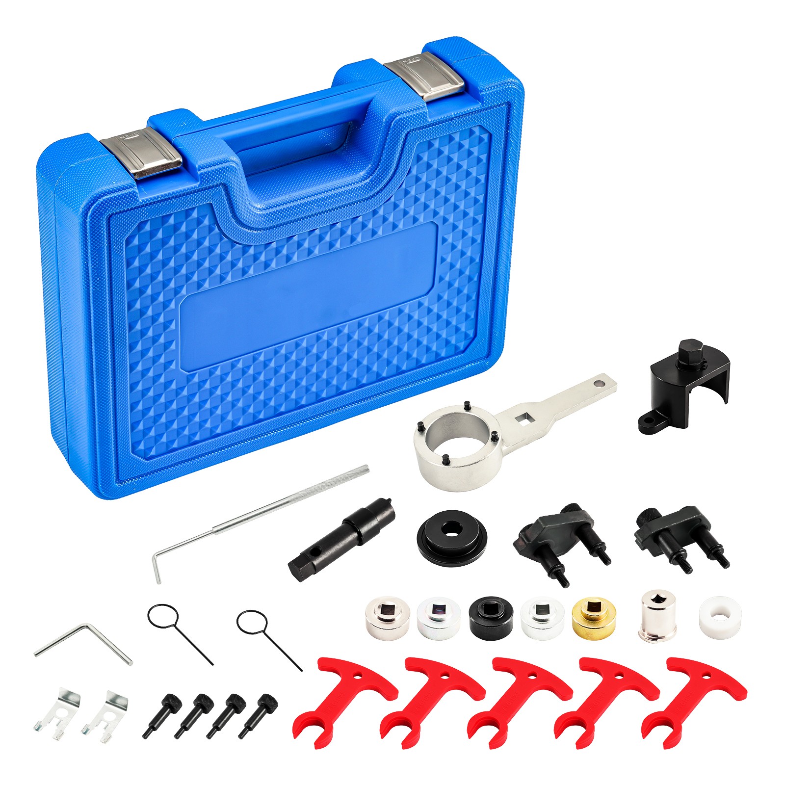 23pcs Engine Timing Tool Kit Camshaft Locking Tool XC4111C for Audi VW Blue Box