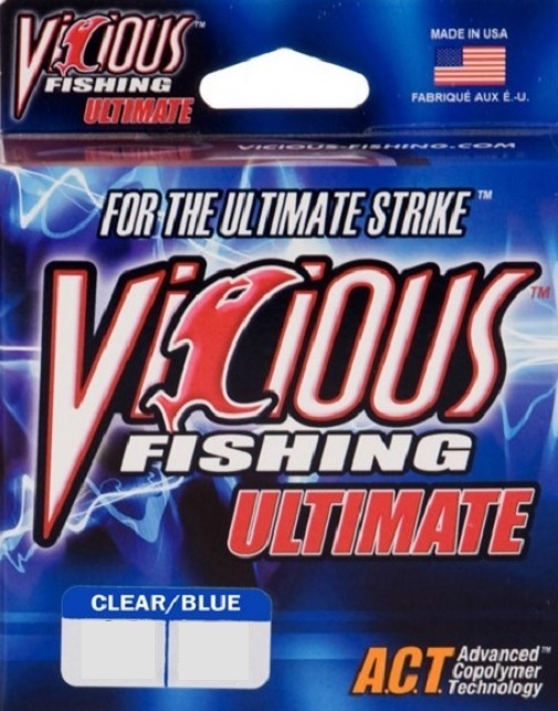 Vicious Ultimate Clear / Blue Fluorescent 17 lb 330 yards