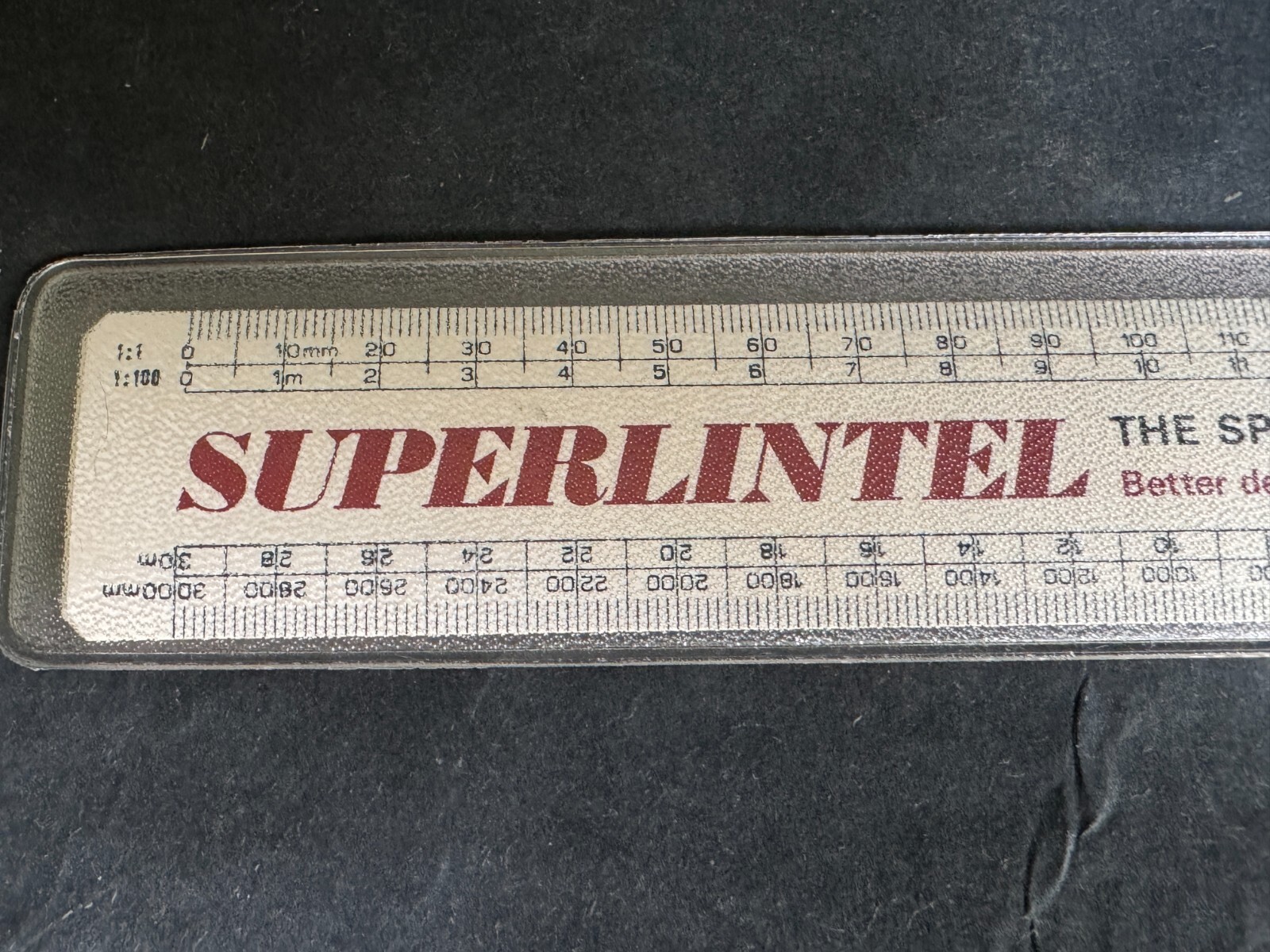 VINTAGE ADVERTISING RULE RULER SUPERLINTEL TEH SPCIFIERS LINTEL