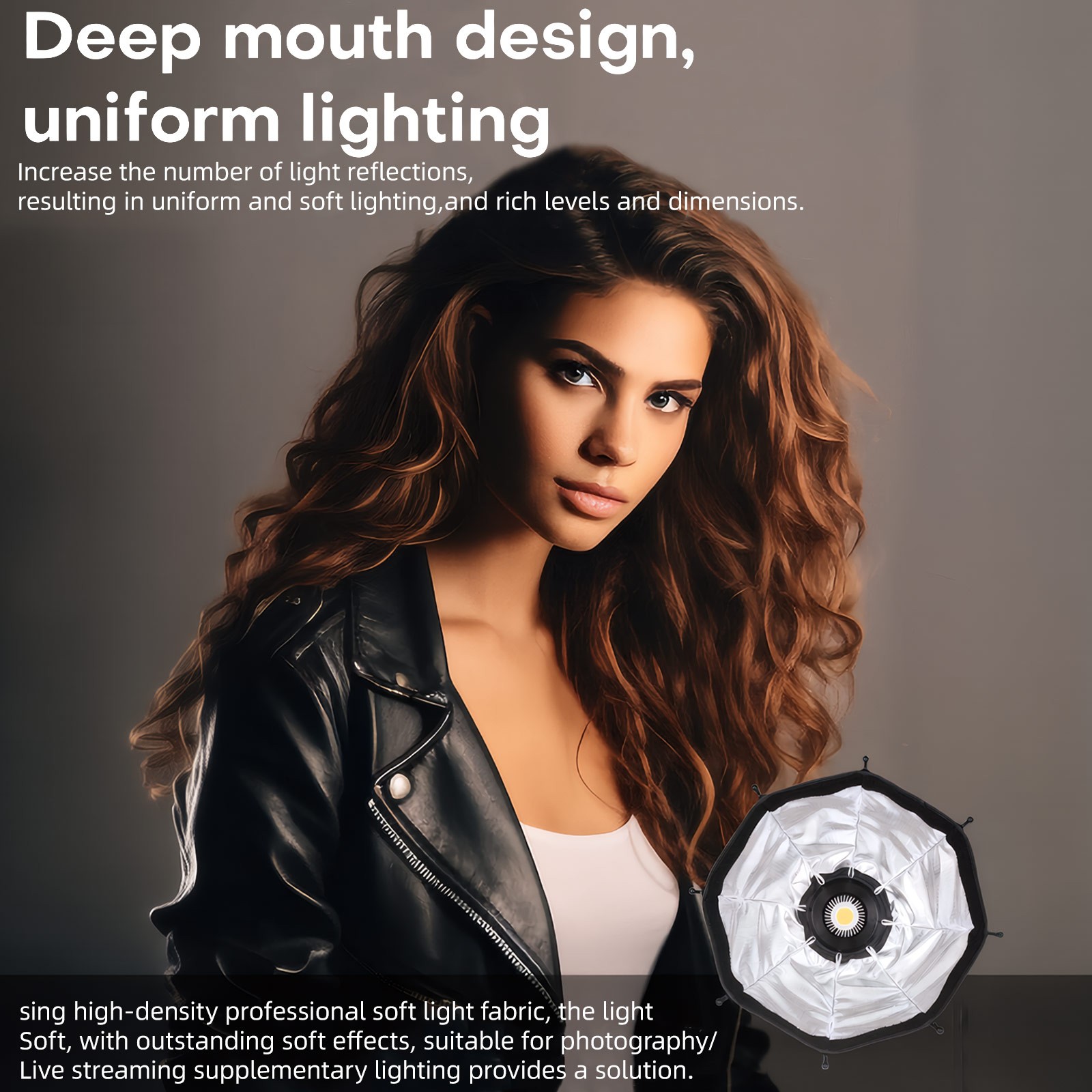 Softbox Photography Lighting Modifier Eight-Sided Parabolic Soft Box