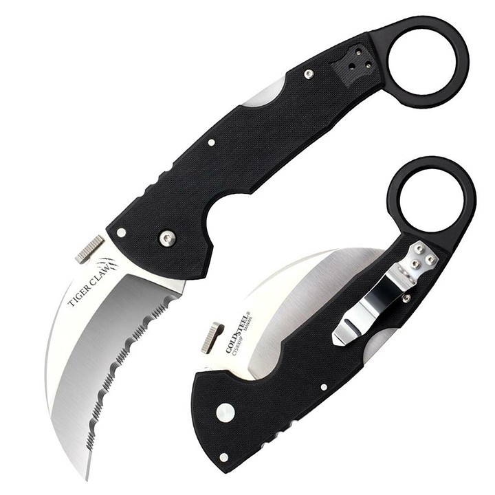 Cold Steel Tiger Claw Folding Knife 22KFS S35VN 3.5" Serrated Edge