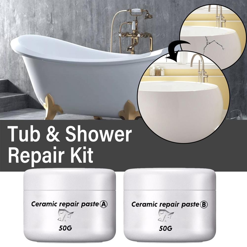 Tub Tile and Shower Repair Kit Porcelain Repair Kit Chip For Crack  ♓