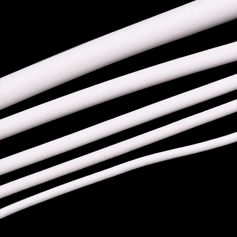 Silicone Rubber Cord White Round Strip Solid Rubber Strip Sealing Strip 1mm~25mm