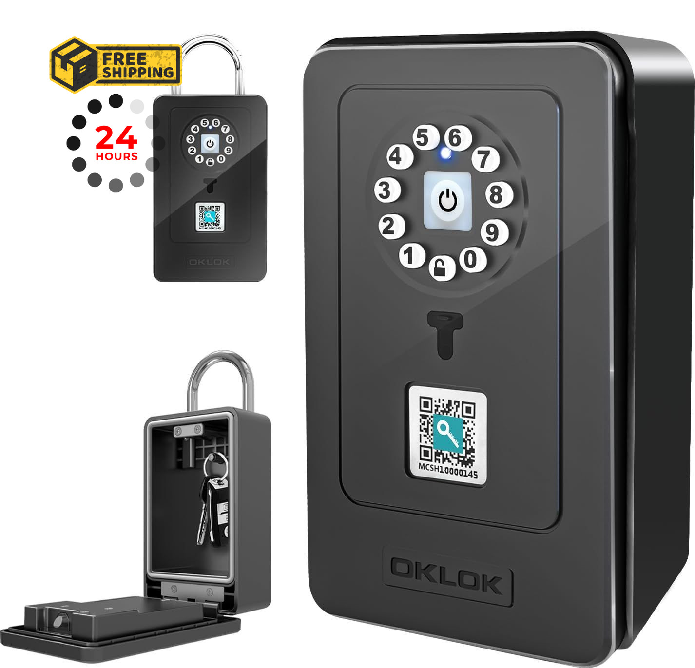 SFW NEW Smart Lock Box,Bluetooth Key Box with App Control & Passcode,...