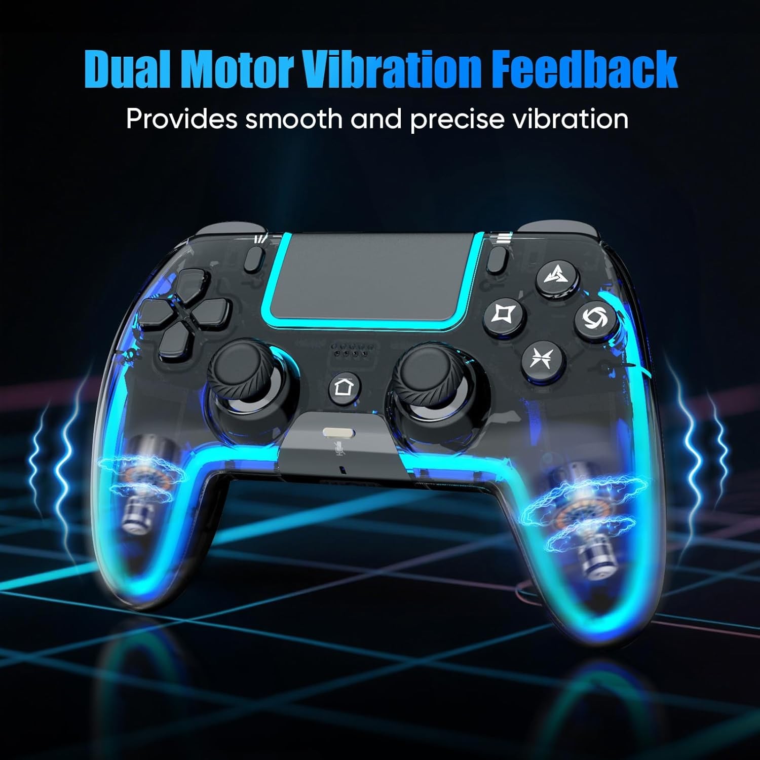 BETMI Wireless Controller for PS5, Pro/Slim/MAC/Android/Steam Deck/PC, Black