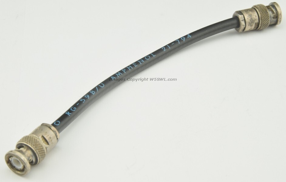 Amphenol Anaconda Times BNC Male to BNC Male RG-59B/U 7" RF Coaxial Jumpers