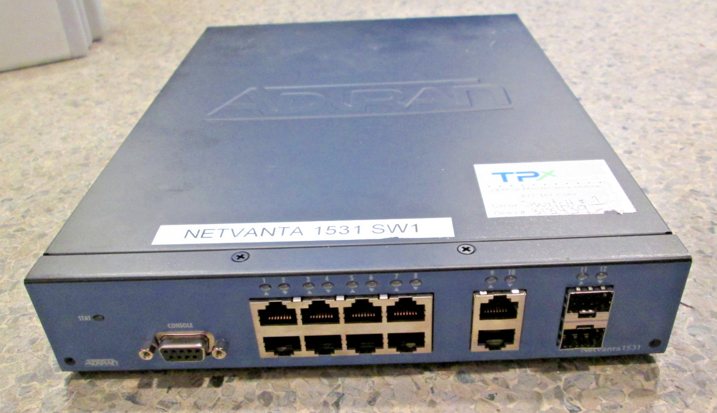 ADTRAN NETVANTA 1531 12 PORT Switch