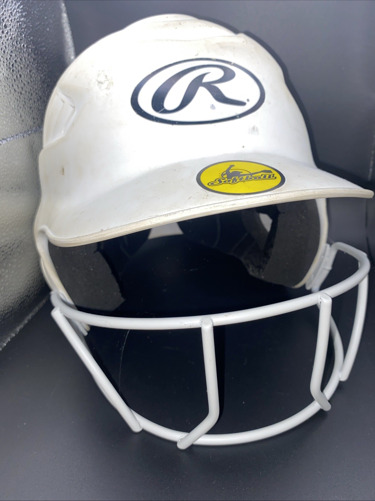 Rawlings Coolflo Fastpitch Softball Helmet Face Guard White 6.5-7.5
