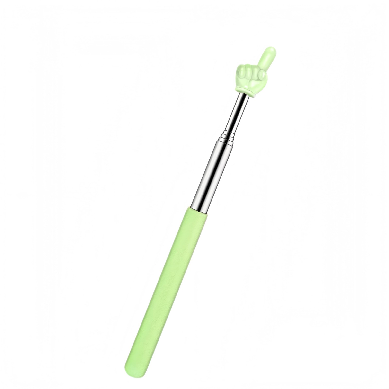 Retractable Teachers Classroom Hand Pointer, Extendable Pointer Finger Green