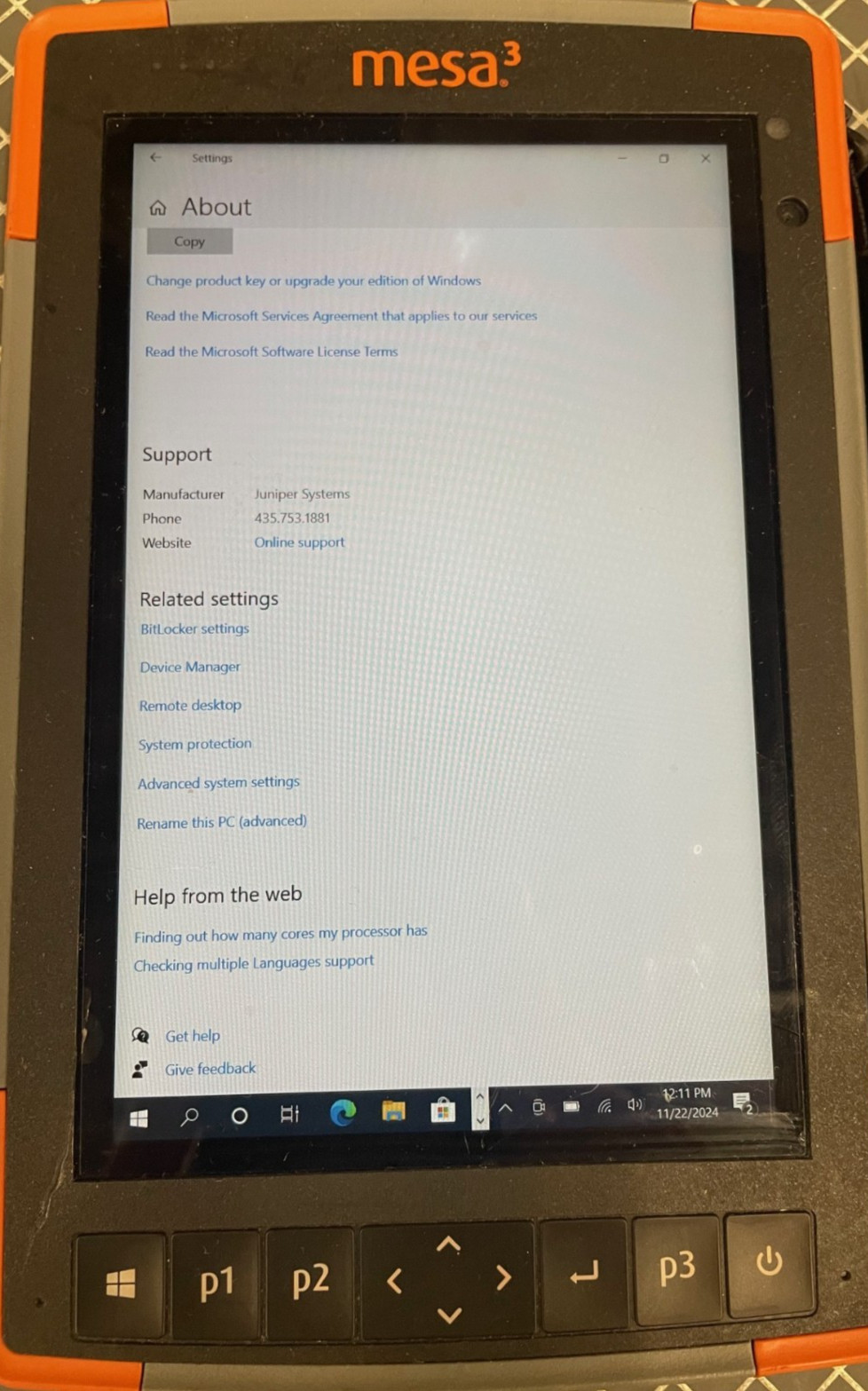 Juniper Mesa 3 Rugged Tablet