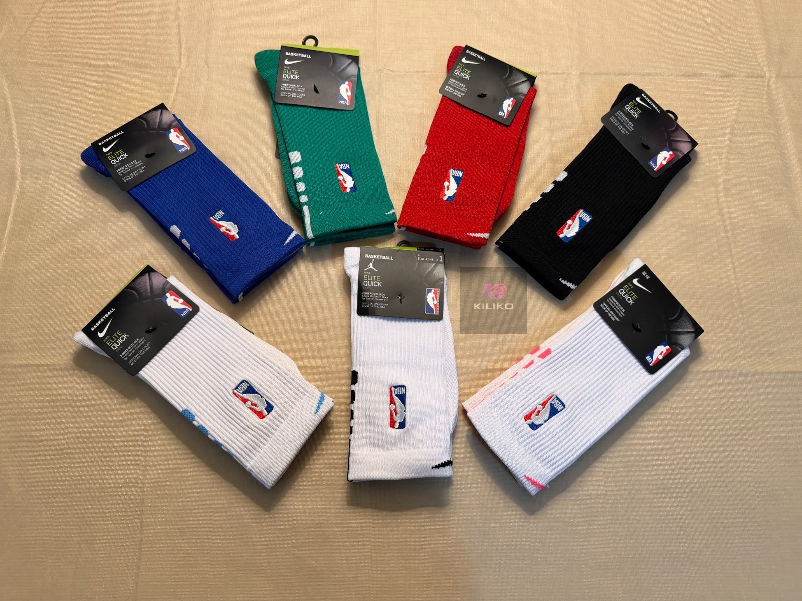 Nike NBA AUTHENTICS -  Elite Quick Socks  - All Colors - Crew Length ,Large