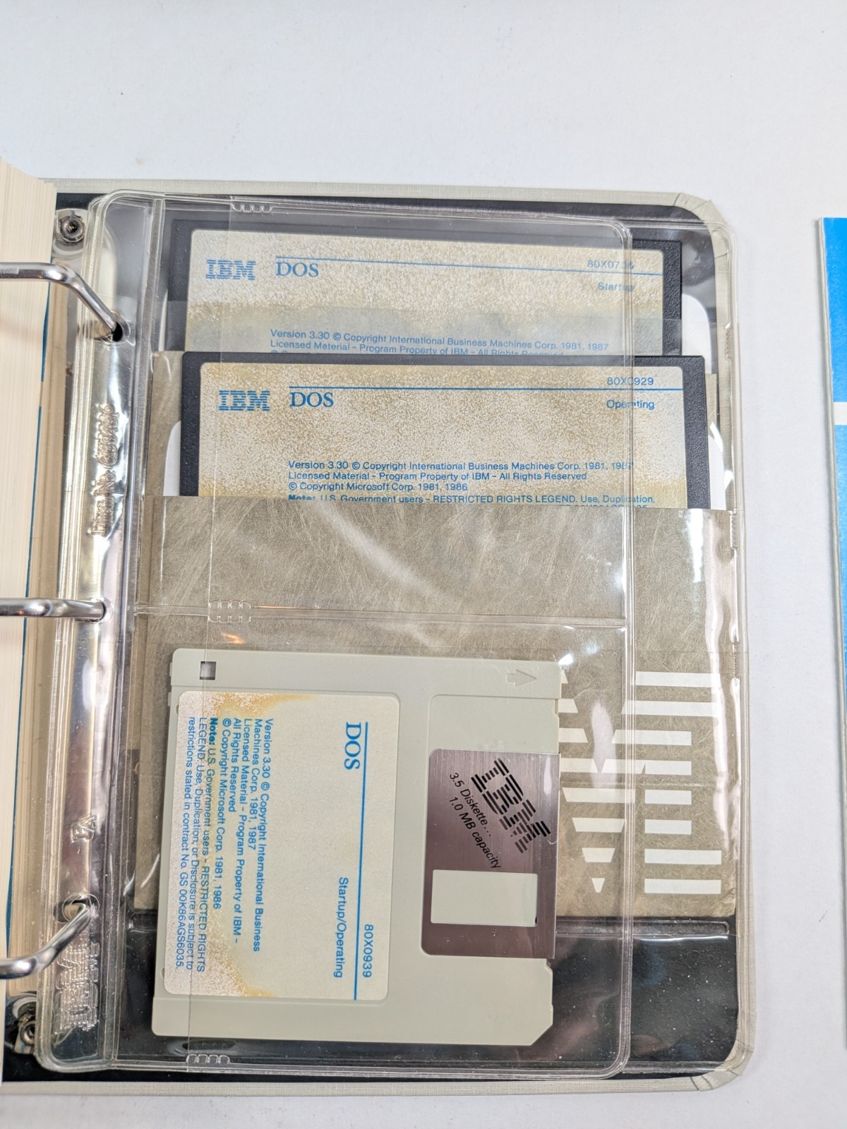 IBM Disk Operating System DOS Version 3.30 Big Box Software 3.5 & 5.25" Disks