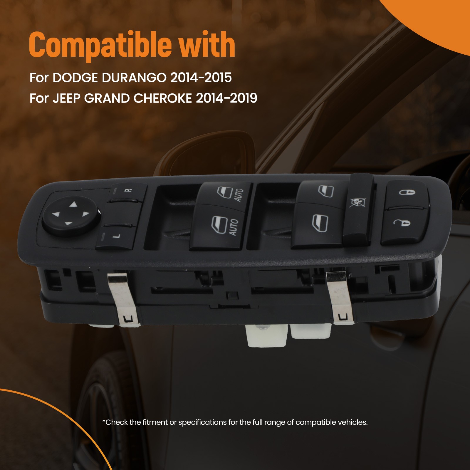 Driver Side Master Window Control Switch For DODGE DURANGO 2014-2015 68184802AB