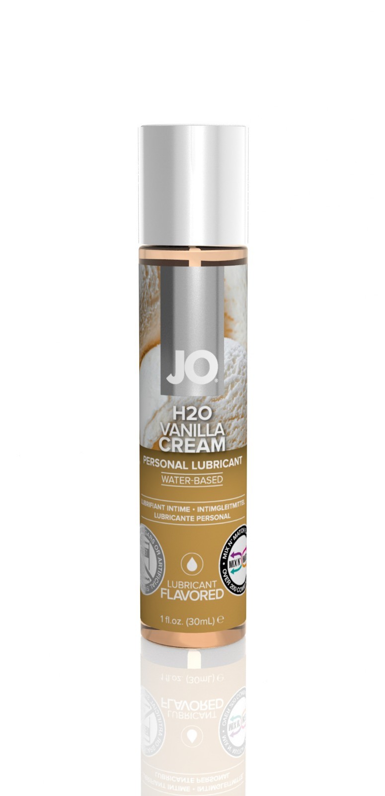 Personal Lubricant JO H2O Flavored Lube 1oz Vanilla Cream