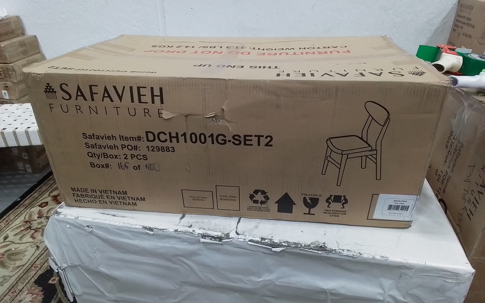 Safavieh LUCCA RETRO DINING CHAIR, Reduced Price 2172746997 DCH1001G-SET2