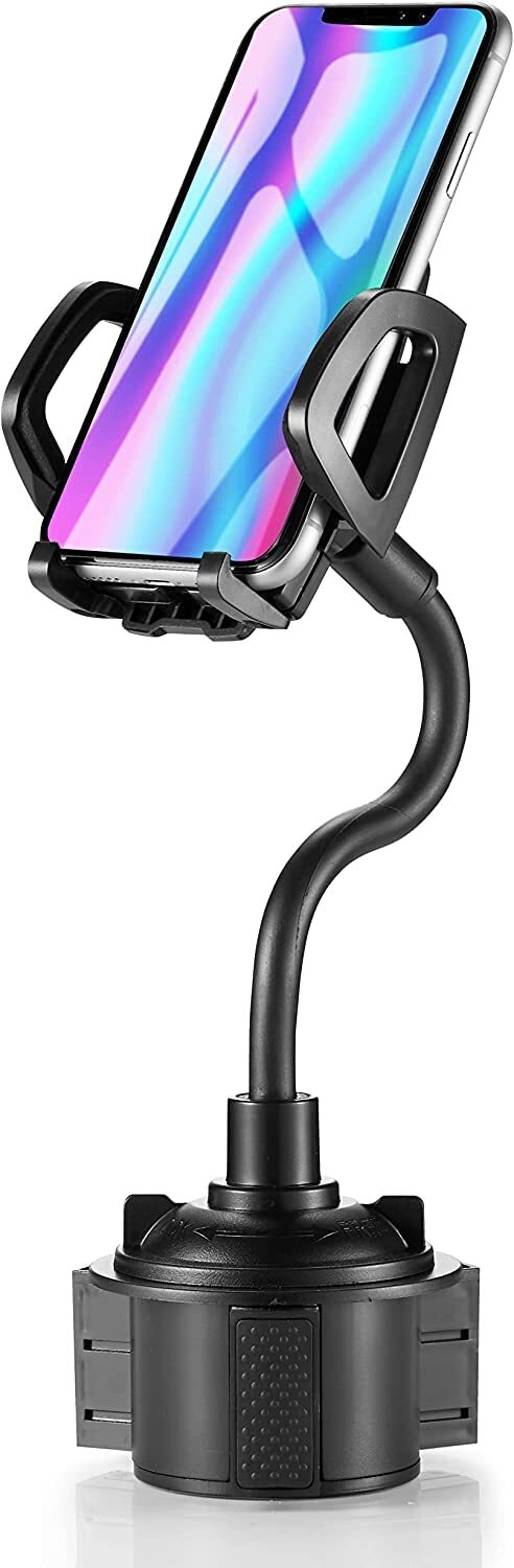 Car Cup Holder Phone Mount With 360 Rotation Adjustable Gooseneckcar Phone Holde
