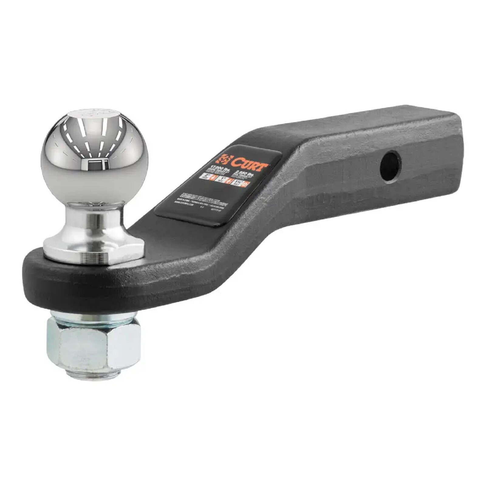 Curt Loaded Forged Ball Mount w/ 2-5/16" Trailer Ball 2" Shank 15,000 GTW 45331