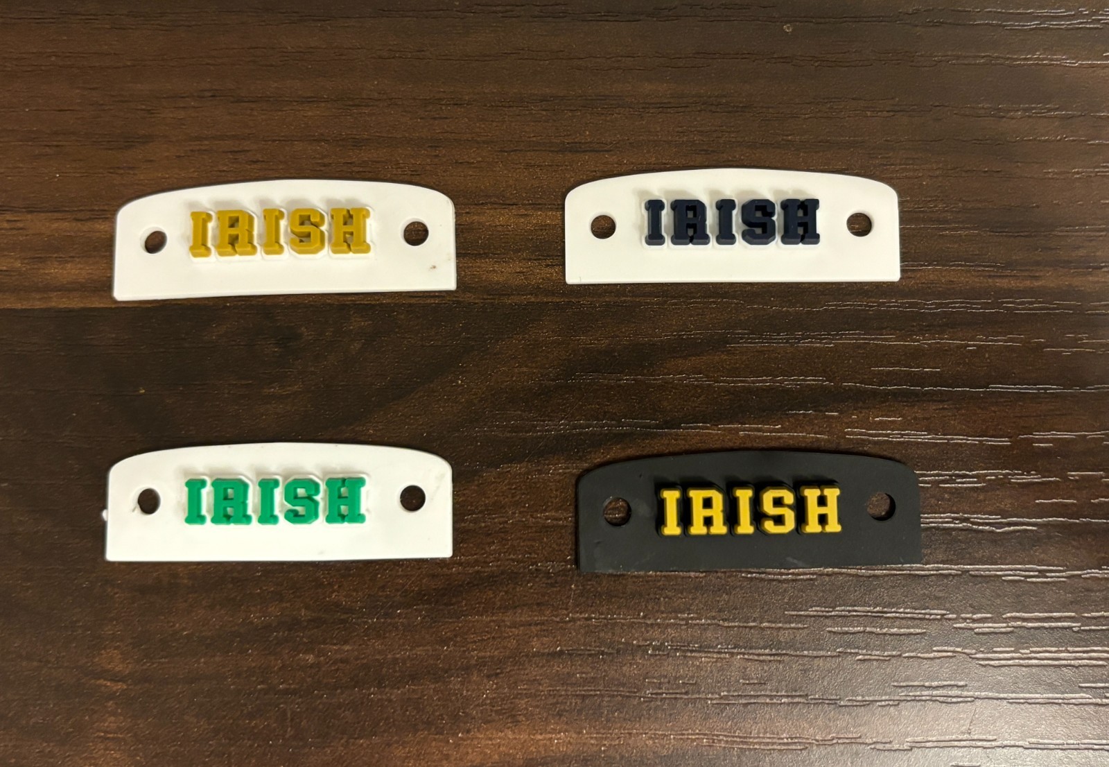 Notre Dame Fighting IRISH 3D Front Bumper **MINI** Football Helmet Riddell Speed
