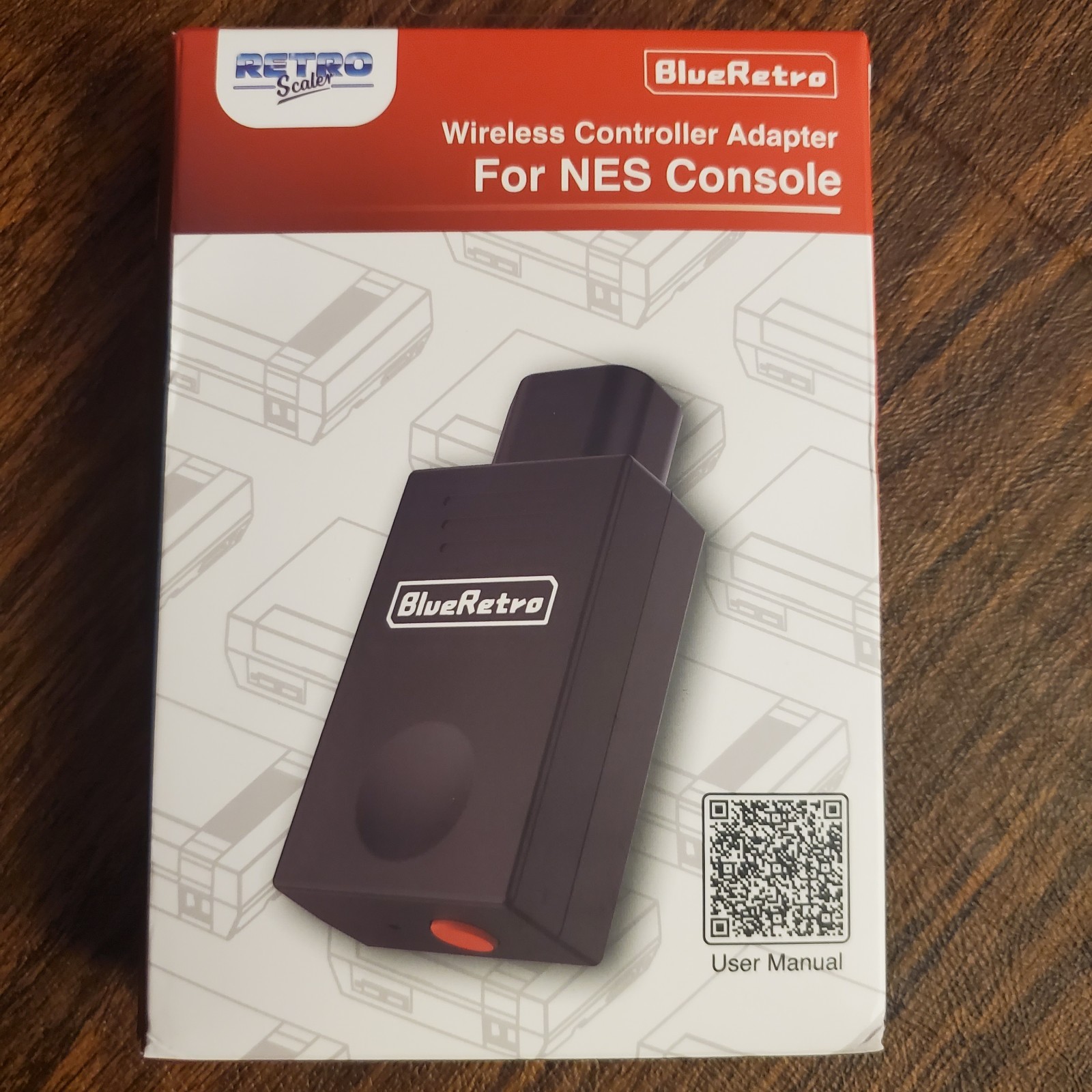 BlueRetro Bluetooth Wireless Controller Adapter for Nes Console. Pairs Xbox Ps5