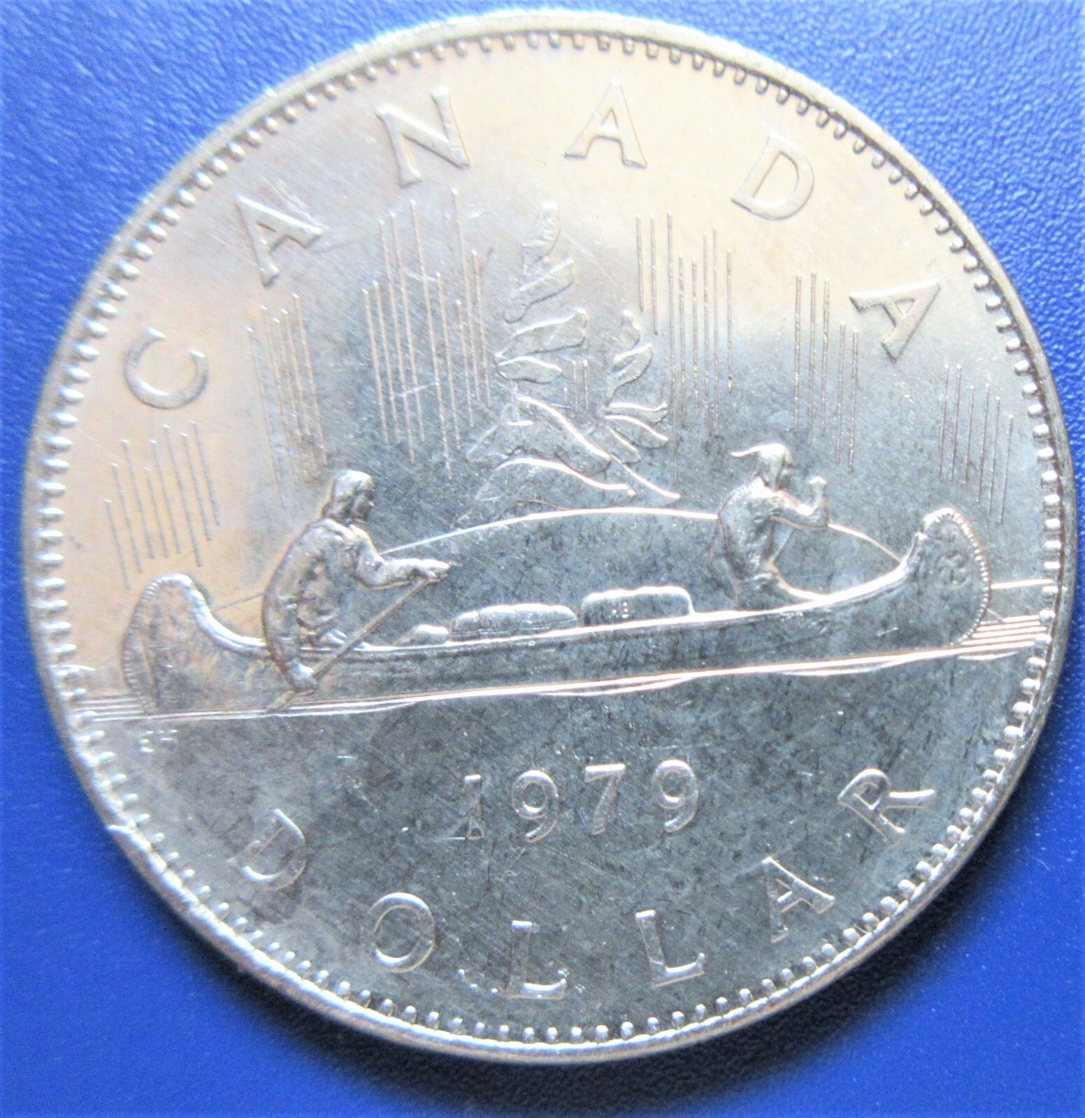 1979 Canada Voyageur Nickel One Dollar Coin. $1