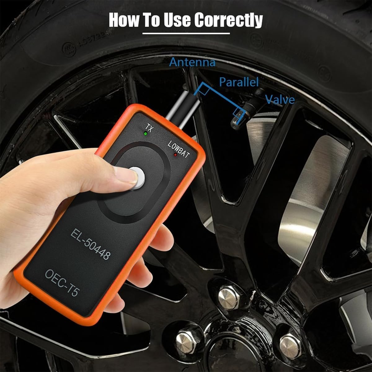 Digital TPMS Tool for Tire Sensor Activation - Compatible with Most Vehicles