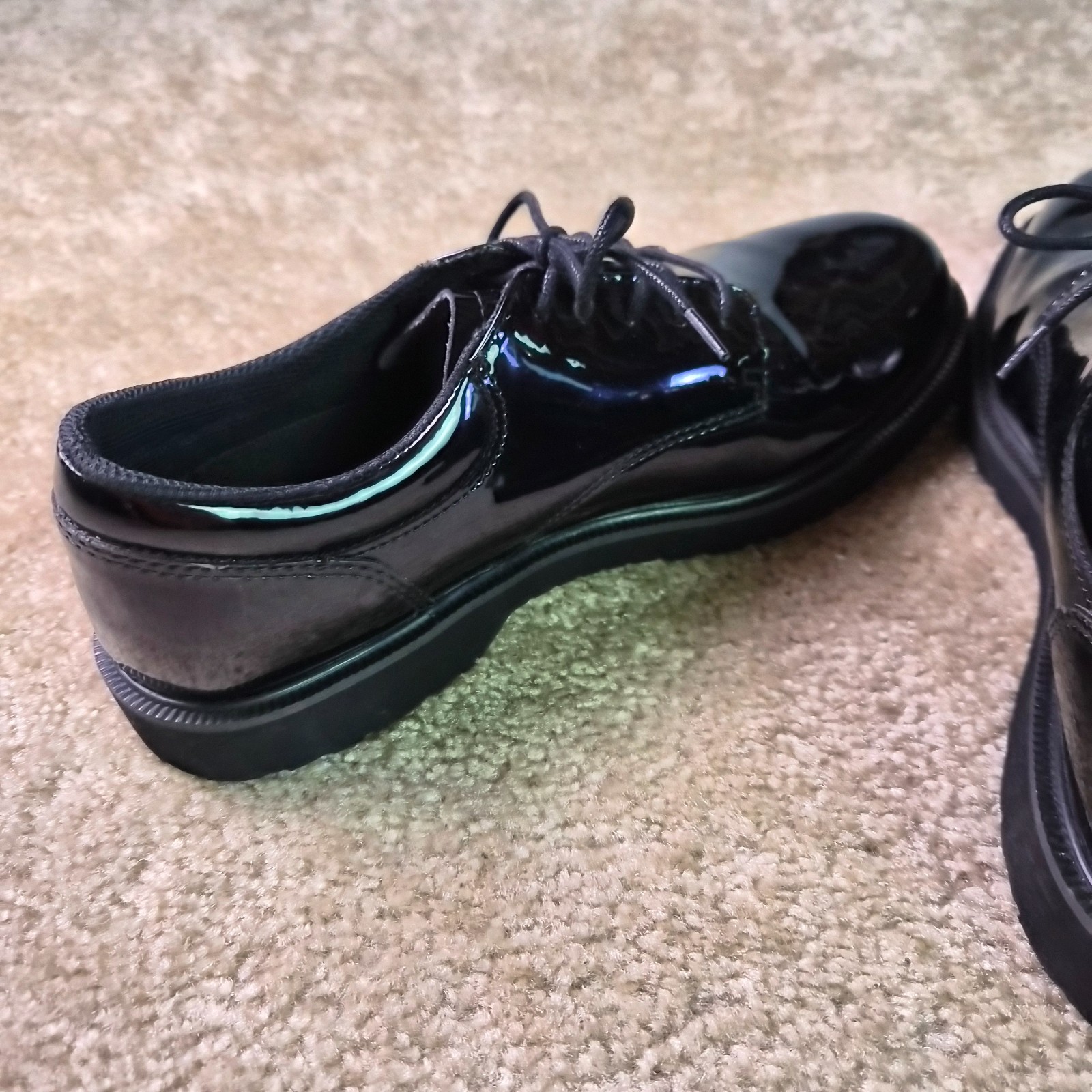Bates Men’s Dress Shoes-High Gloss Duty Oxford Size 10 Black-E22141 Police/Fire