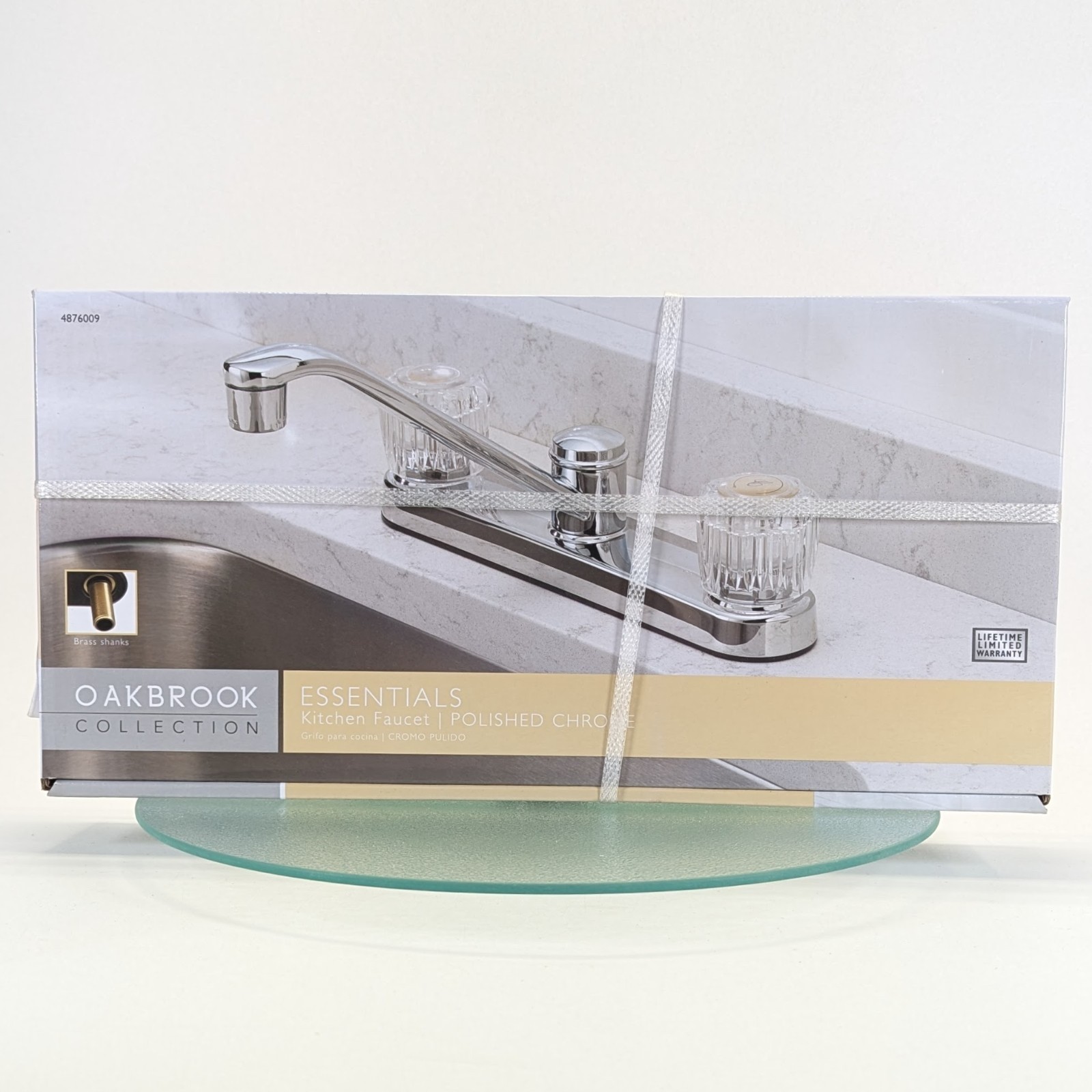 OakBrook 810N-D4001 1.8 GPM Essentials Chrome 2 Handle Mid Arc Kitchen Faucet