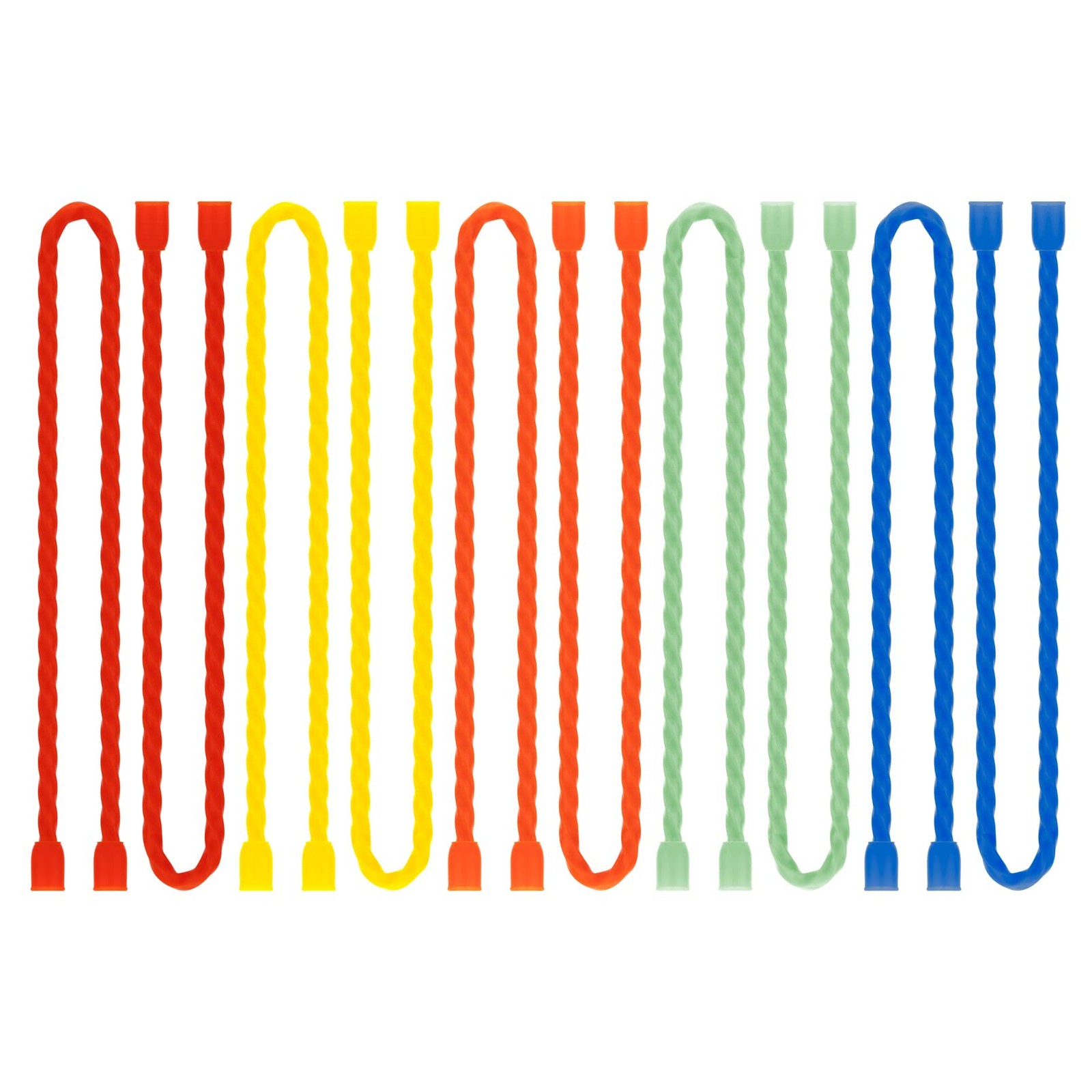 10 PCS Silicone Cable Ties 12 Inch Reusable Twist Wire Cord Organizers