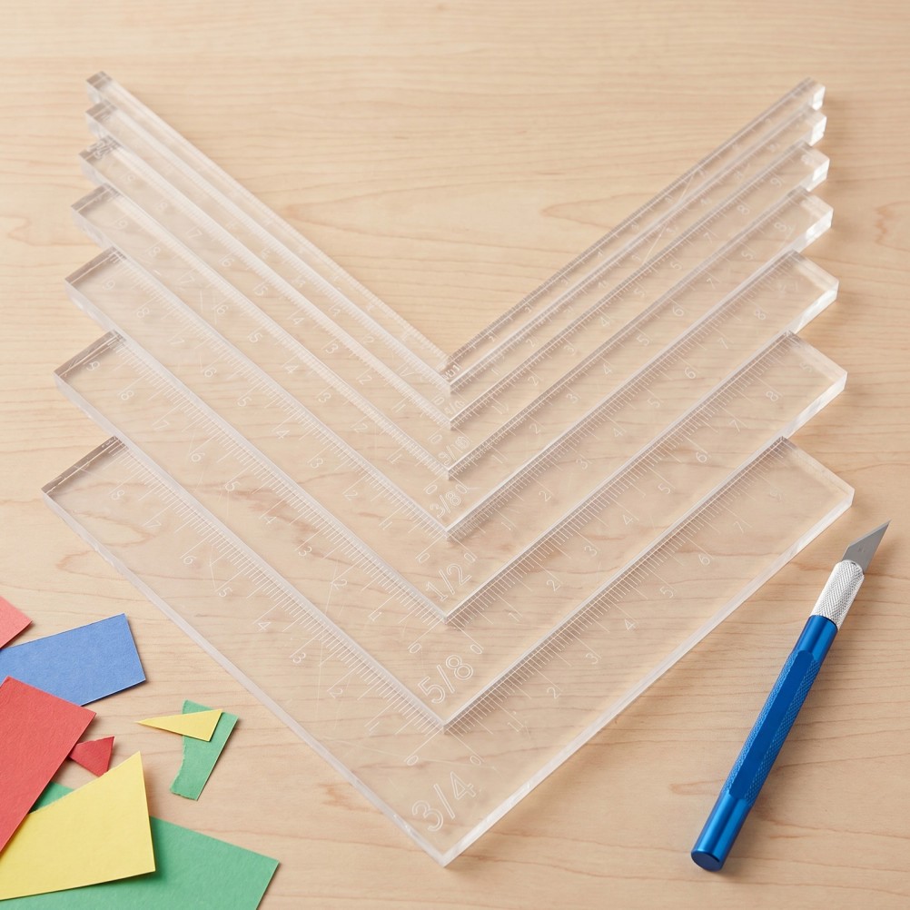 7pcs Card Making Alignment Guides: Layering & Matting Spacers Card Corners