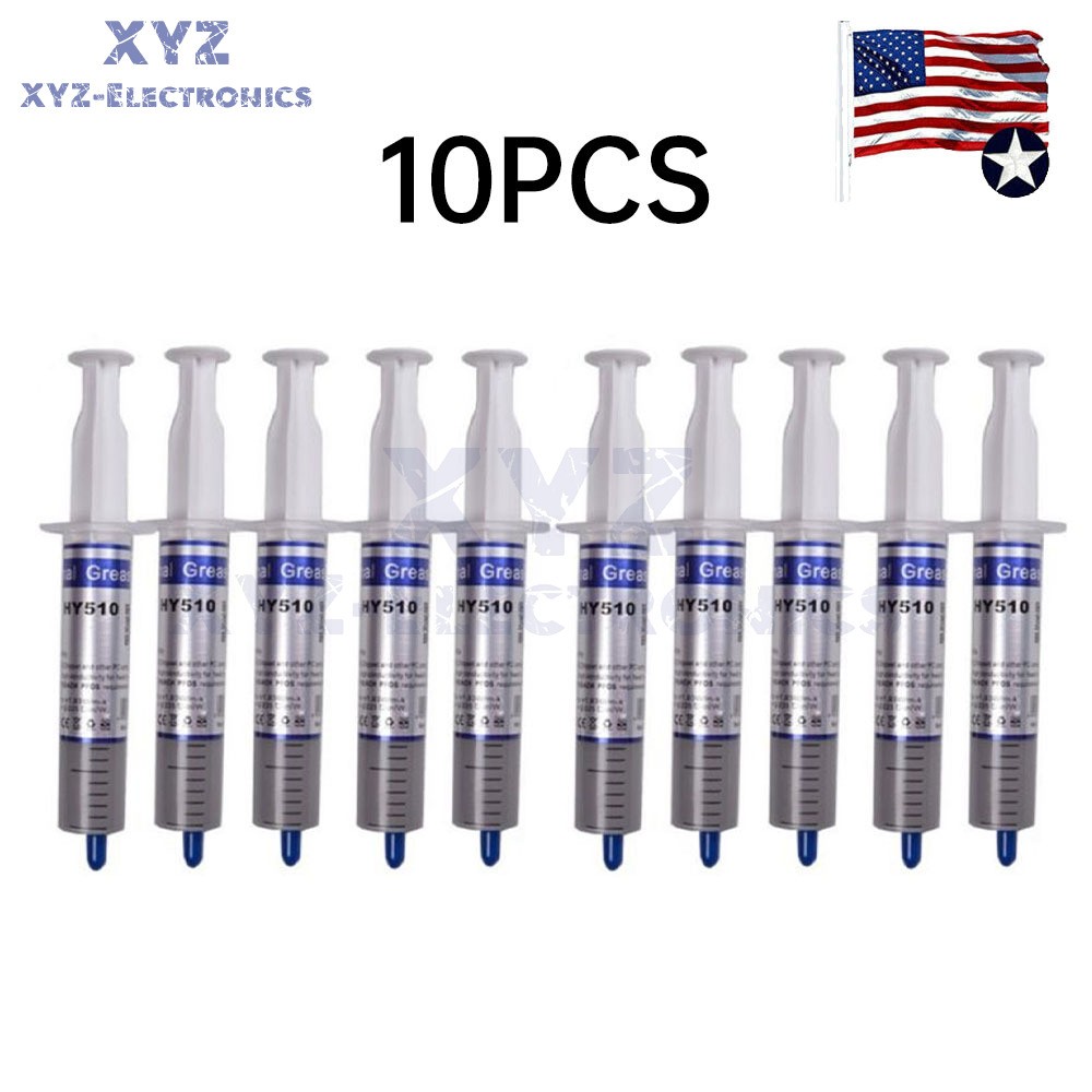 10PCS 30g Grey Thermal Conductive Grease Paste For CPU GPU Chipset Cooling HY510