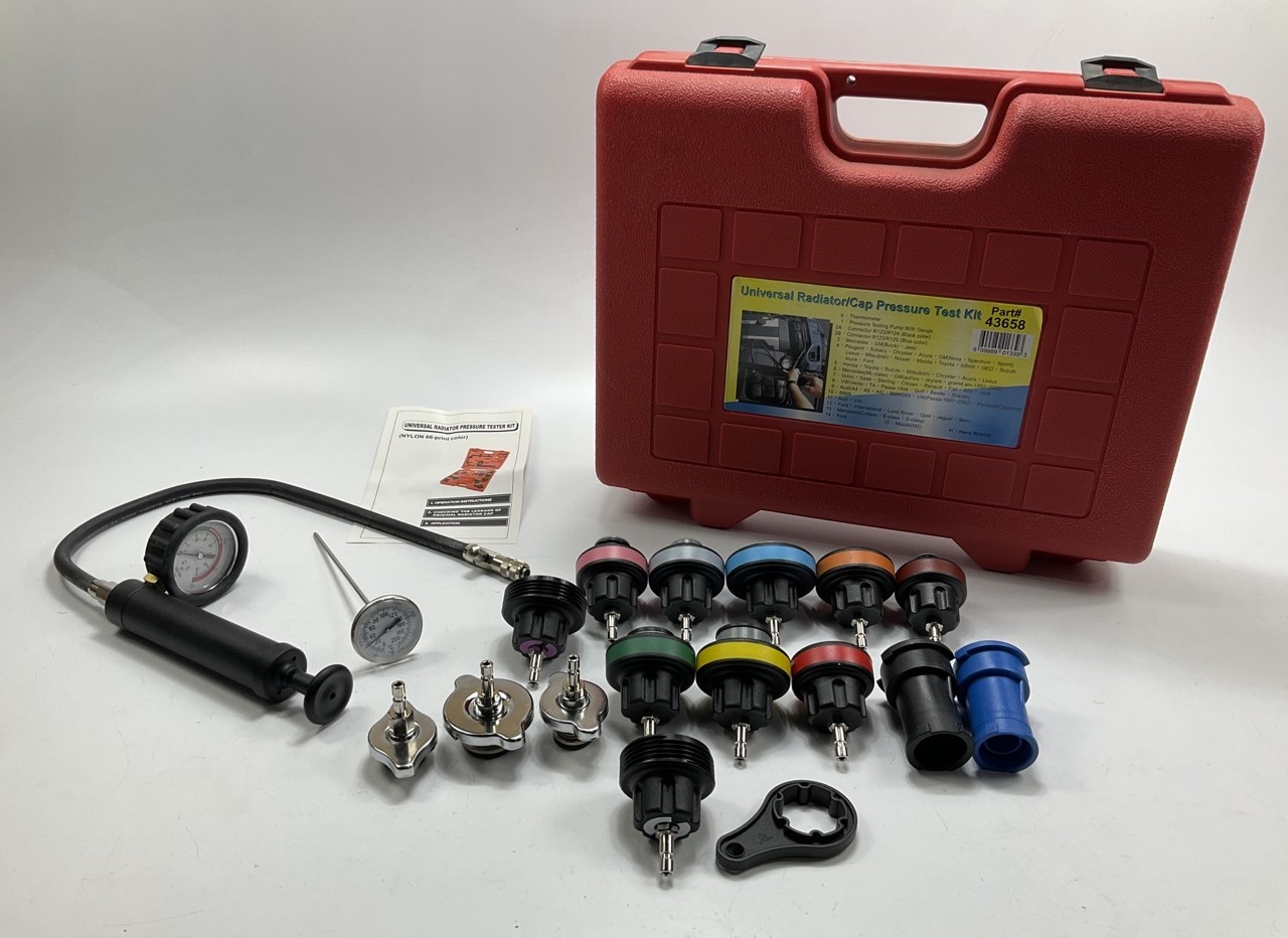FJC 43658 Radiator And Radiator Cap Pressure Test Kit