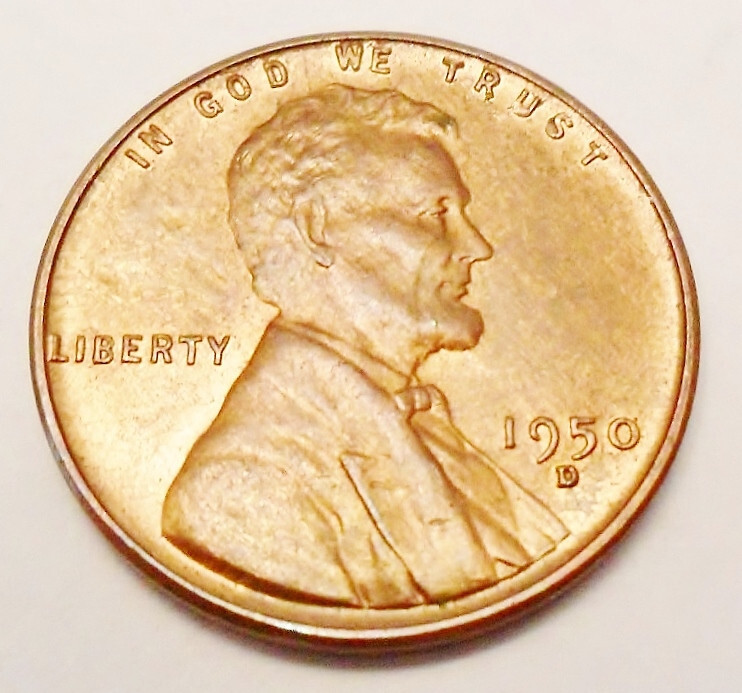 1950 D Lincoln Wheat Cent / Penny  AVE CIRCULATED  **FREE SHIPPING**