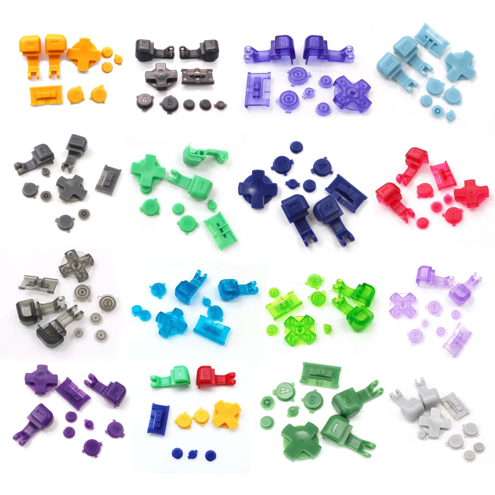Multicolor GBA SP Buttons For GameBoy Advance SP Full R L A B D-Pad Function key