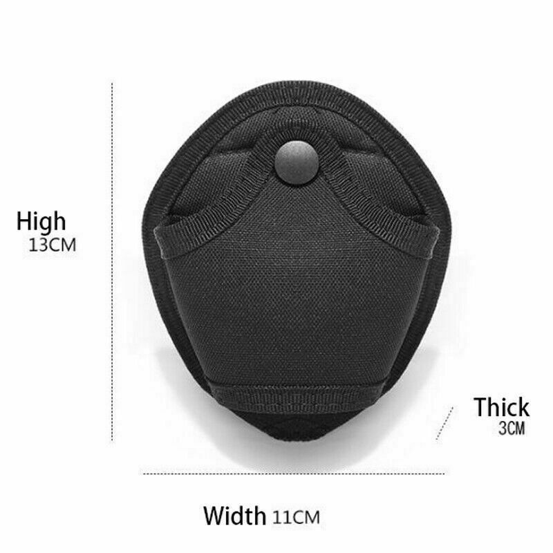 2pcs Handcuff Case Nylon Open Top Handcuff Holder Pouch Fits Chain/Hinged Cuff