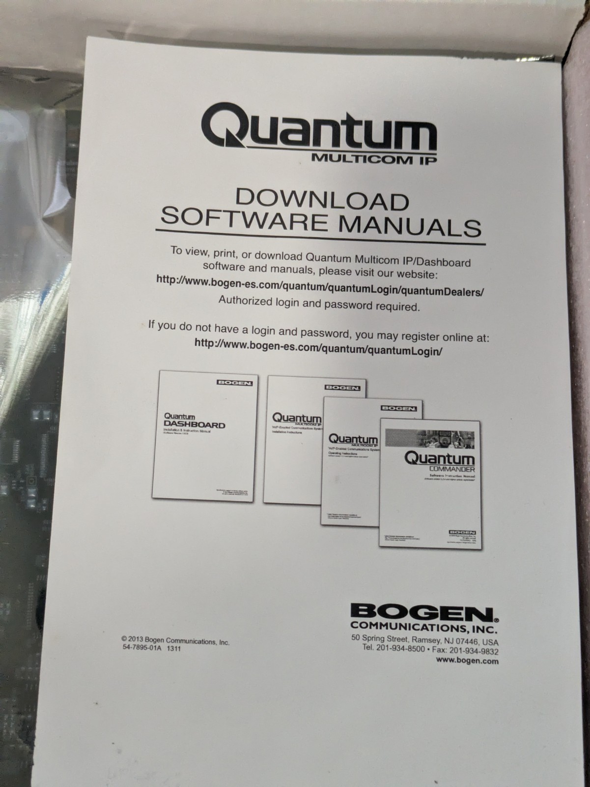 Bogen QSPC1 Quantum Multicom IP Processor Card Module Factory Sealed NOS 1.2.4