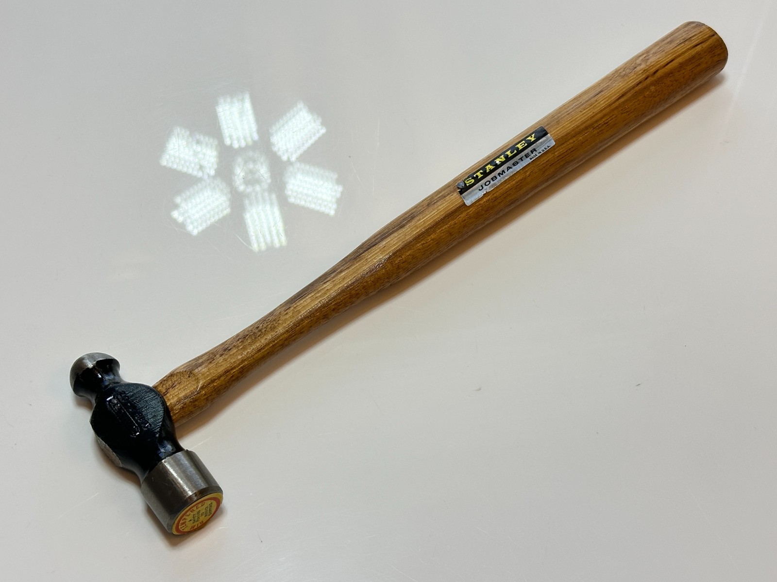 NEW Stanley Tools USA Job Master 8oz Ball Peen Hammer, Wood Handle (NOS)