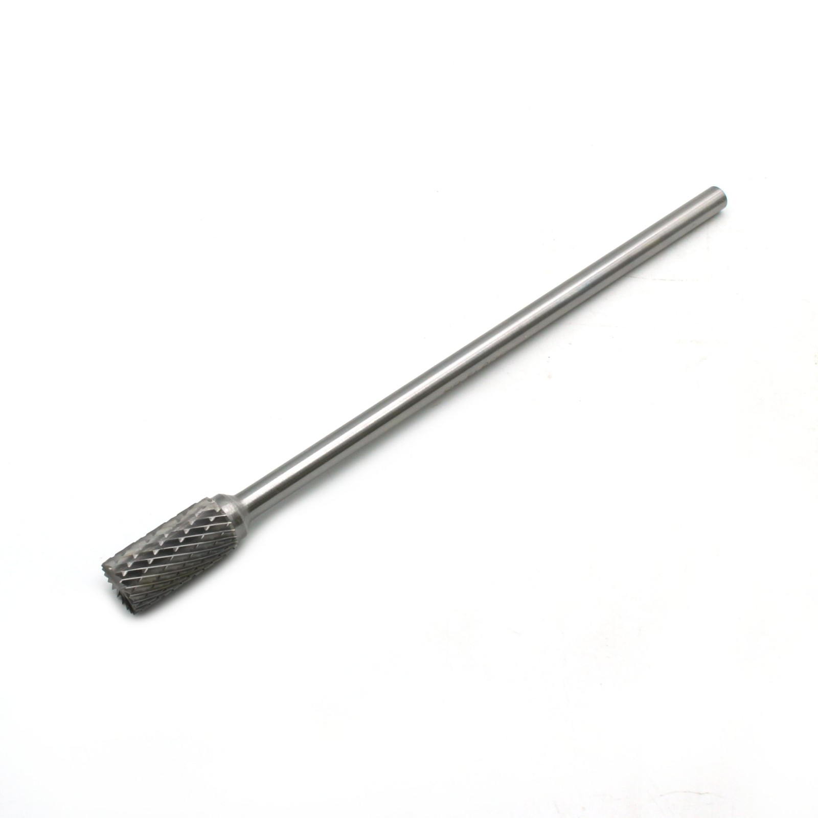 TEMO SB-5L6 Double Cut CARBIDE BURR File, 1/2" Cylinder End, 1/4" D 6" L Shank