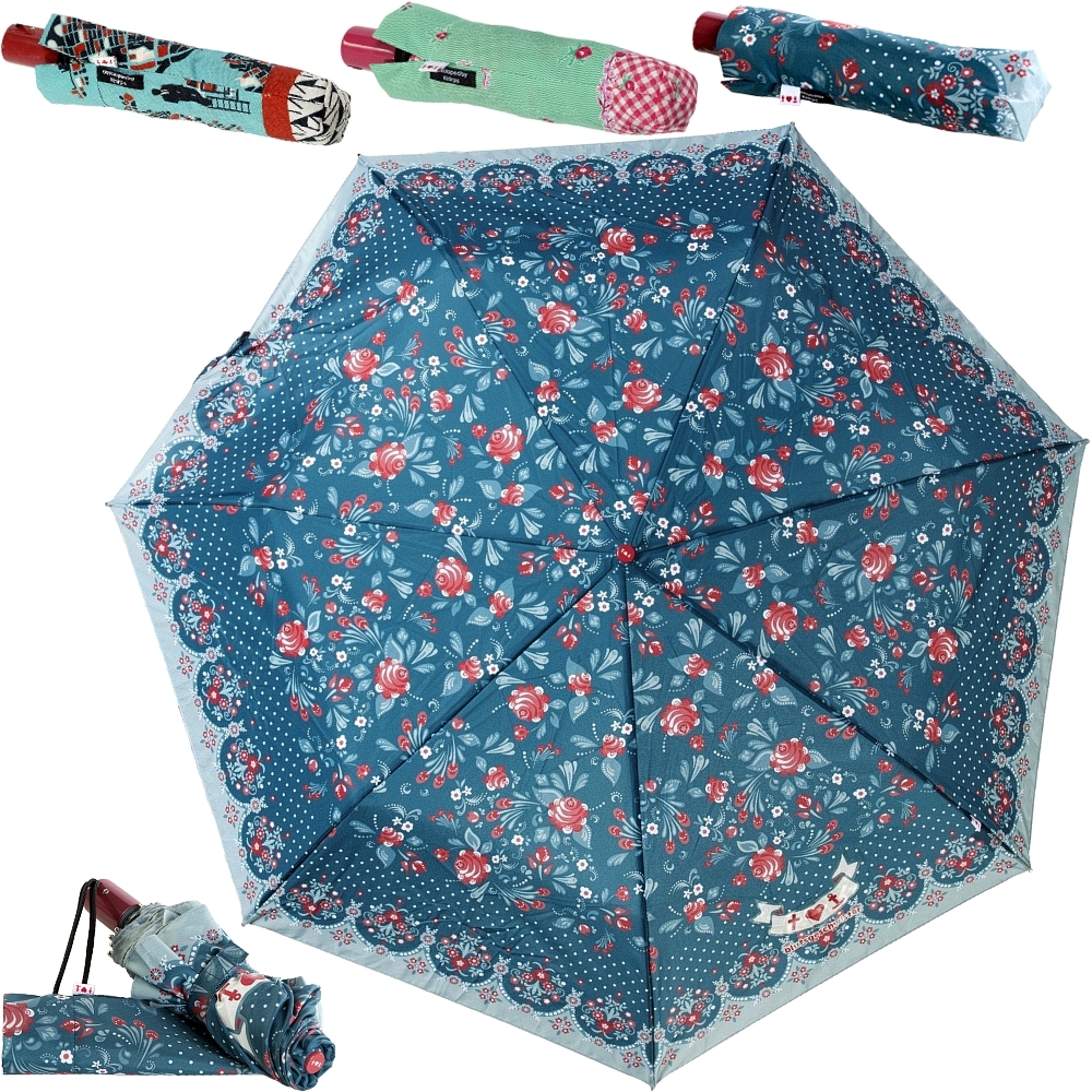 BLUTSGESCHWISTER ladies' umbrella by KNIRPS pocket umbrella mini umbrella open