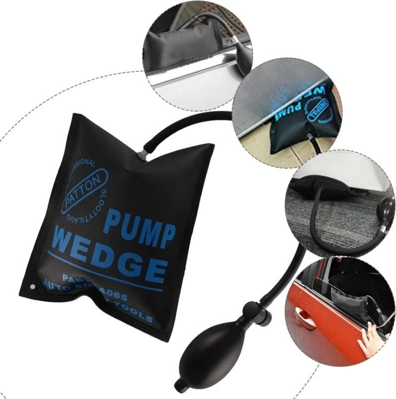 2Pcs Air Wedge Pump Up Bag Fit Car Door Window Frame Fitting Install Shim Wedge