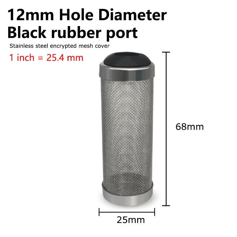 12/16Mm Aquarium Inflow Inlet Filter Stainless Steel Mesh Net Guard Fish Tank Fi